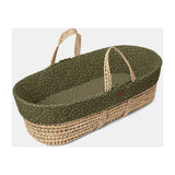 The Little Green Sheep Natural Quilted Moses Basket & Mattress - Juniper Rice GOODS Boots