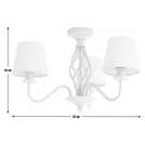 Argos Home Twist ceiling light cream H34cm diameter 53cm - British product