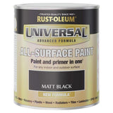 Rust-Oleum Universal All-Surface Matt Paint 750ml - Black