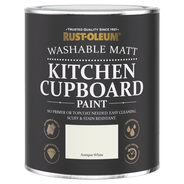 Rust-Oleum Kitchen Cupboard Matt Paint 750ml - Antique White