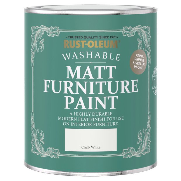 Rust-Oleum Furniture Matt Paint 750ml - Chalk White