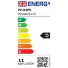 Philips 10.5W LED BC dimmable light bulb, imported from the UK