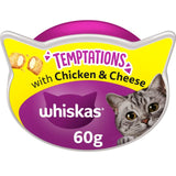Whiskas Temptations Adult Cat Treat Biscuits with Chicken & Cheese 60g GOODS M&S
