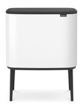 Brabantia White Bo 3 x 11L Touch Bin