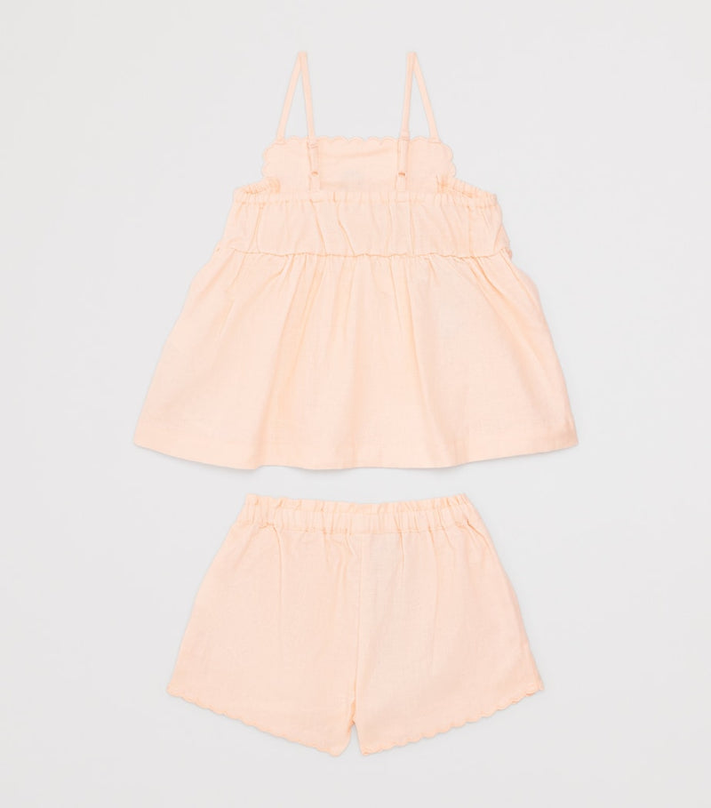 Gingersnaps Linen-Blend Hinata Dress and Shorts Set (6-36 Months)