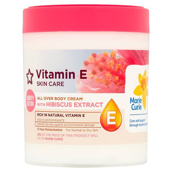 Superdrug Vitamin E body cream with hibiscus 465ml (British brand)