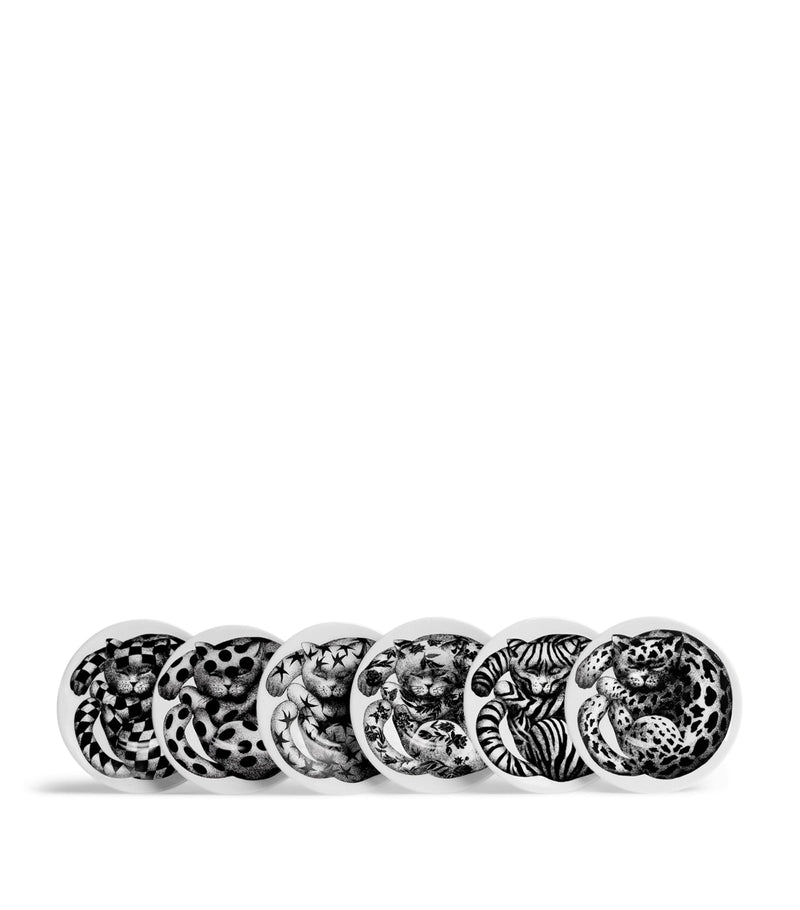 Fornasetti Set of 6 High Fidelity Coffee Cups