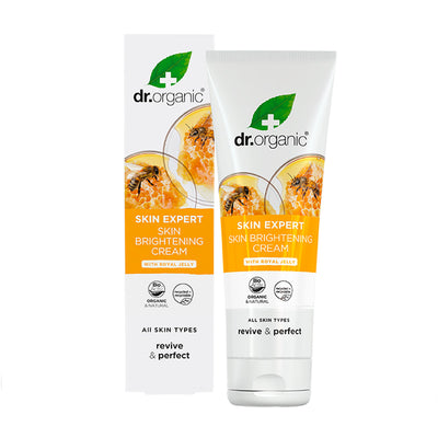 Dr Organic Skin Brightening Cream with Royal Jelly Facial Moisturiser 125ml