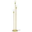 Habitat Exposed Bulb 3 Light Floor Lamp - Brass