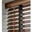 Habitat Wooden Brown 50mm Slat Venetian Tape Blind - 60cm