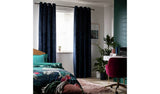 Argos Home Velvet Eyelet Curtains - Ink - 229x229cm