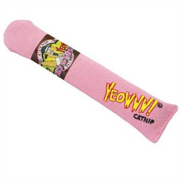 Yeowww Catnip Cigar Pink Cat Toy GOODS M&S