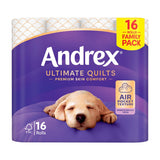 Andrex Ultimate Quilts 3 Ply Toilet Tissue 3 x 16 x 24 Units - British product
