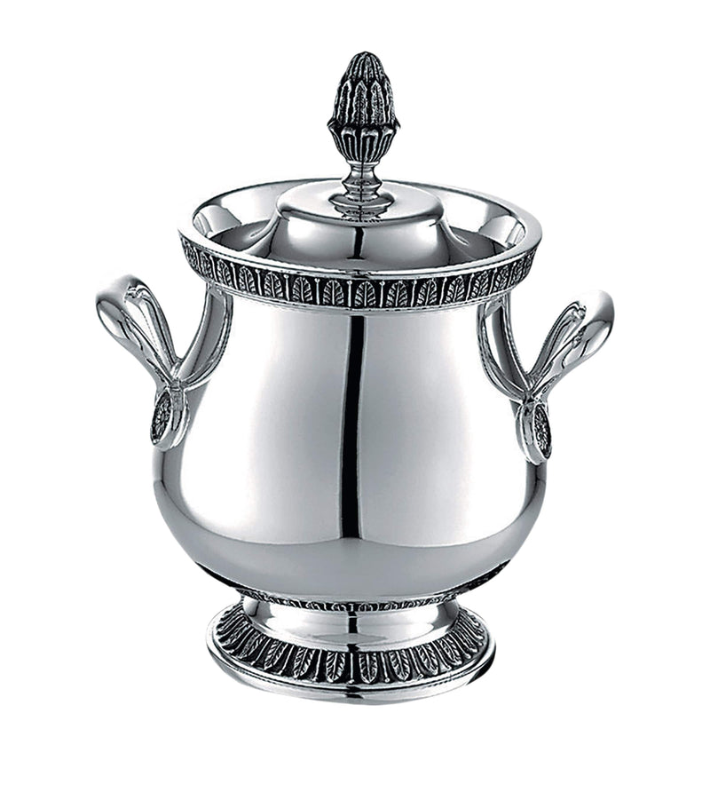 Christofle Silver-Plated Malmaison Covered Sugar Bowl