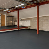 Klikflor RX500 recycled garage floor ramp in black or graphite, 7mm thick, UK version