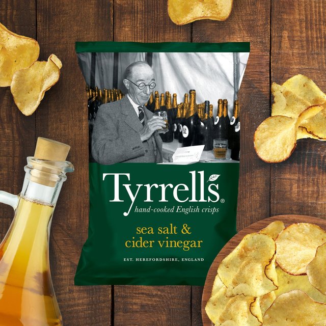 Tyrrells Sea Salt & Cider Vinegar Sharing Crisps 150g GOODS M&S