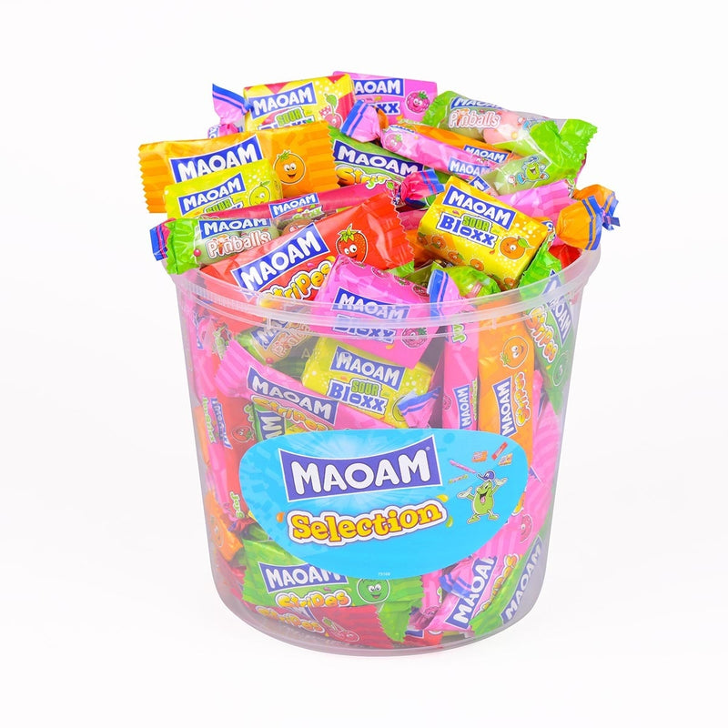 Haribo MAOAM Selection fruity sweets tub 1.14kg, UK version