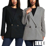 Elle Ladies Blazer Black and Brown sizes 10-16 - British product