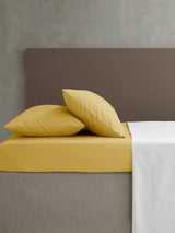 Catherine Lansfield Yellow Easy Care Percale Extra Deep Fitted Bed Sheet