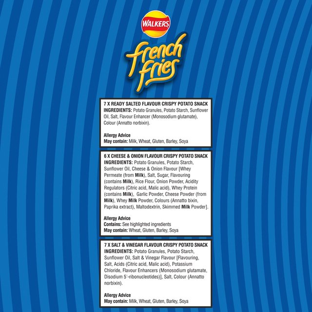 Walkers French Fries Variety Multipack Snacks 20 per pack GOODS M&S