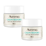 Aveeno Calm Restore Oat Gel Moisturiser 2 x 50ml