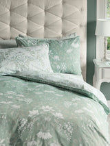 Laura Ashley Sage Green Parterre Reversible Duvet Cover and Pillowcase Set
