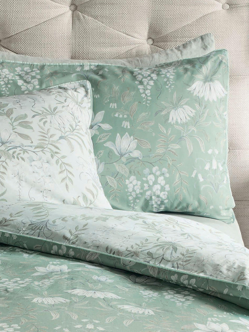 Laura Ashley Sage Green Parterre duvet cover and pillowcase set, UK version