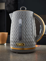 Tower Grey Empire Electric Kettle 1.7 Litre