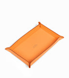 Smythson small leather panama rectangular trinket tray (British brand)