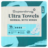 Superdrug Normal Ultra Towel Wings Sanitary Towels 14 Pack