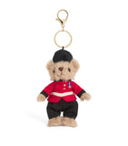 Harrods Guardsman Bear soft toy keyring, UK version