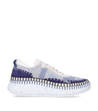 Lightweight Breathable Mesh Sneakers with Rubber Sole and Contrast Topstitching