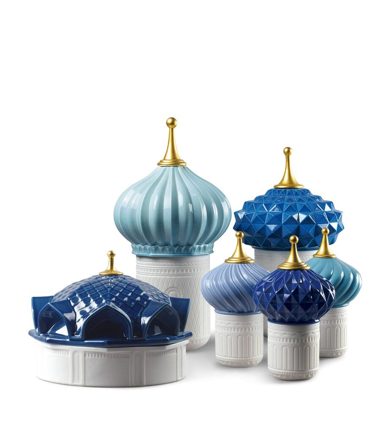 Lladró Blue Spire scented candle 200g, UK version