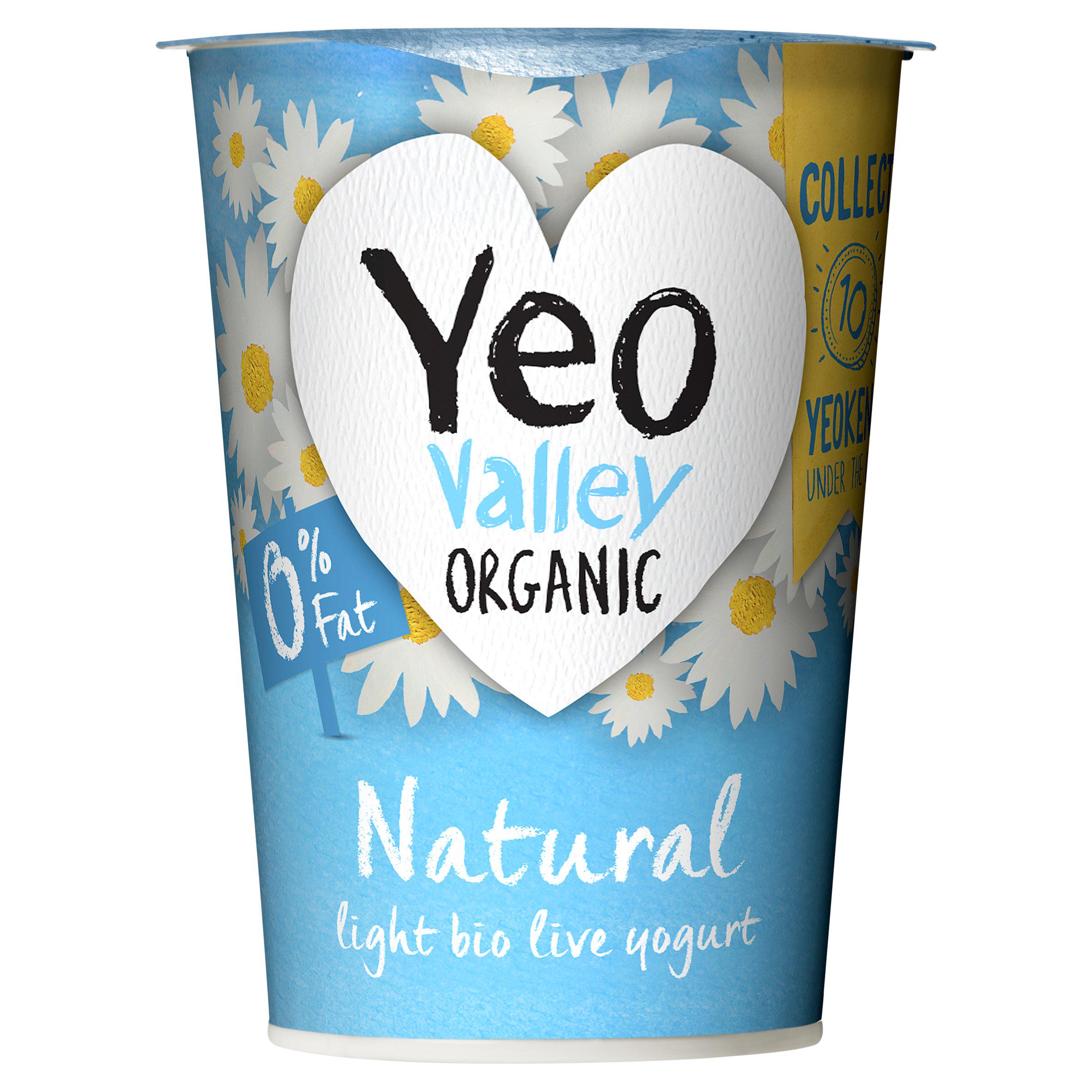 Yeo Valley Organic 0% Fat Natural Yogurt 450g GOODS Sainsburys