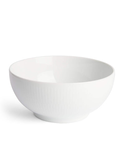 Royal Copenhagen White Fluted Porcelain Bowl 18cm