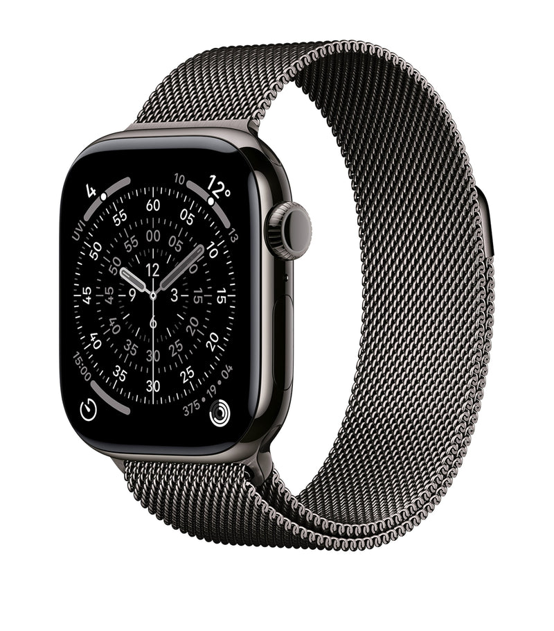 Apple Apple Watch Series 11- Titanium with Slate Milanese Loop, 42mm, Medium/Large