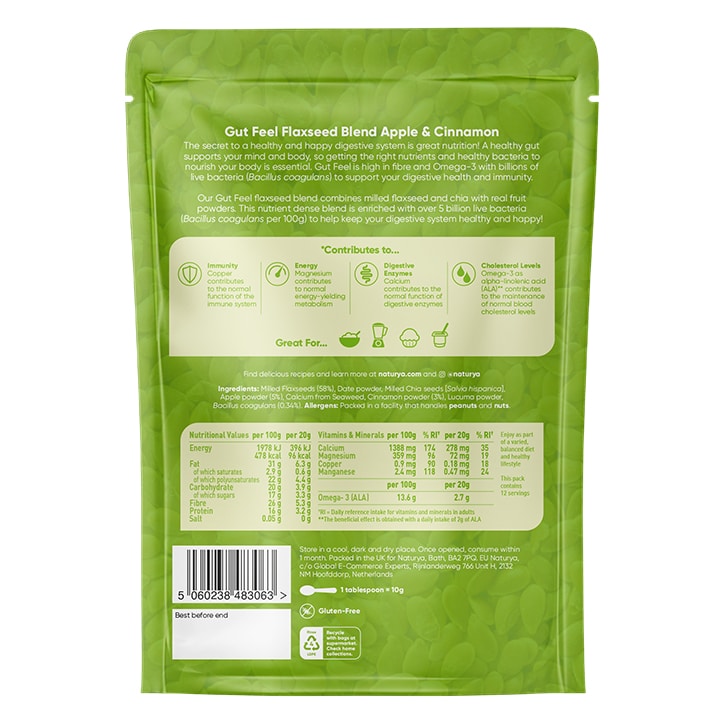 Naturya Gut Feel Flaxseed Blend Mixed Berry 240g - McGrocer