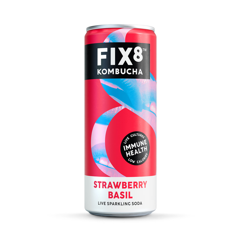 Fix8 Strawberry Basil Kombucha 250ml