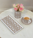O.W.London Bone China Rectangular Loop Plate (29cm)