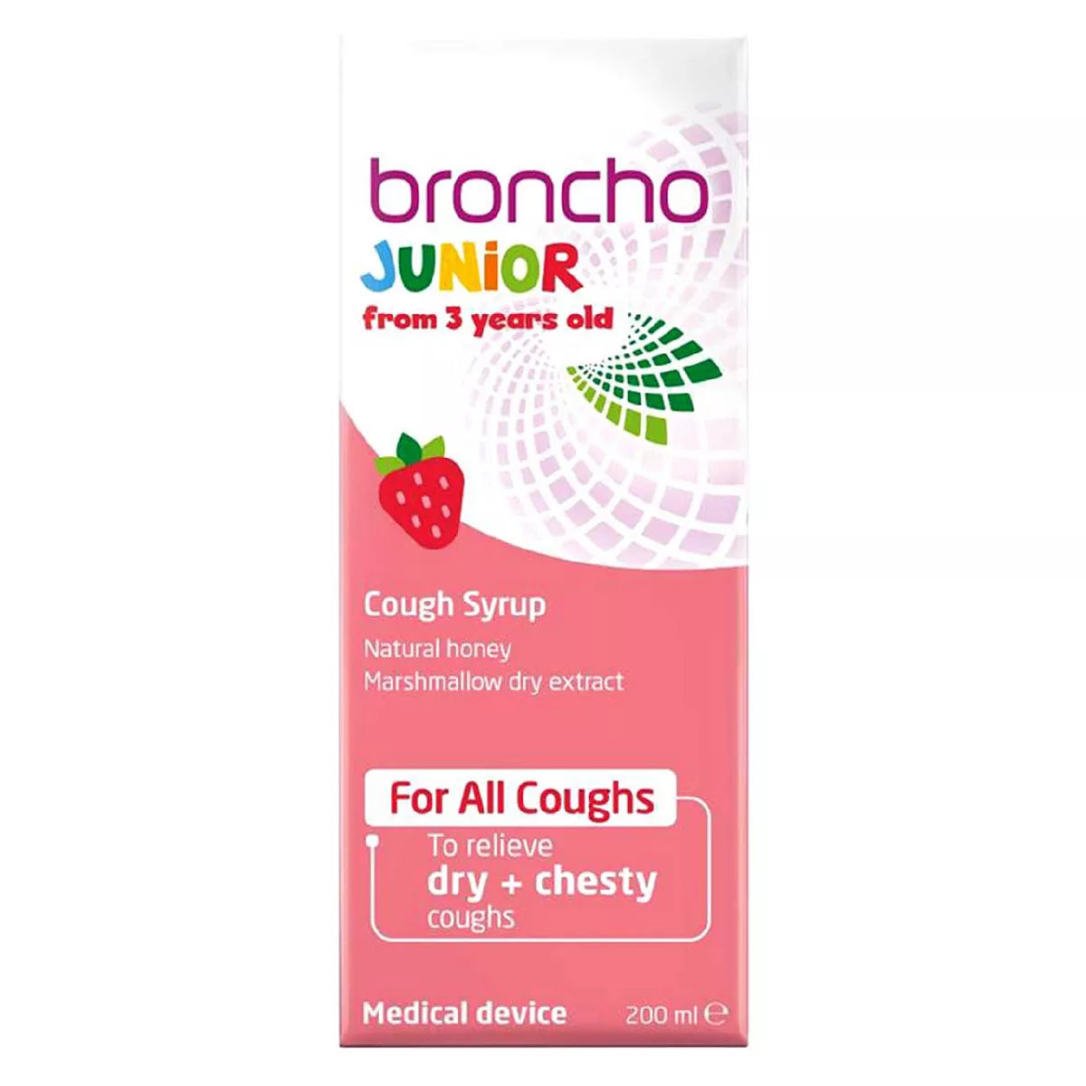 Bronchostop Junior Cough Syrup for Dry and Chesty Coughs - 200ml - McGrocer