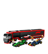 Lego F1 Truck with RB20 & AMR24 F1 Cars Toy Construction Set