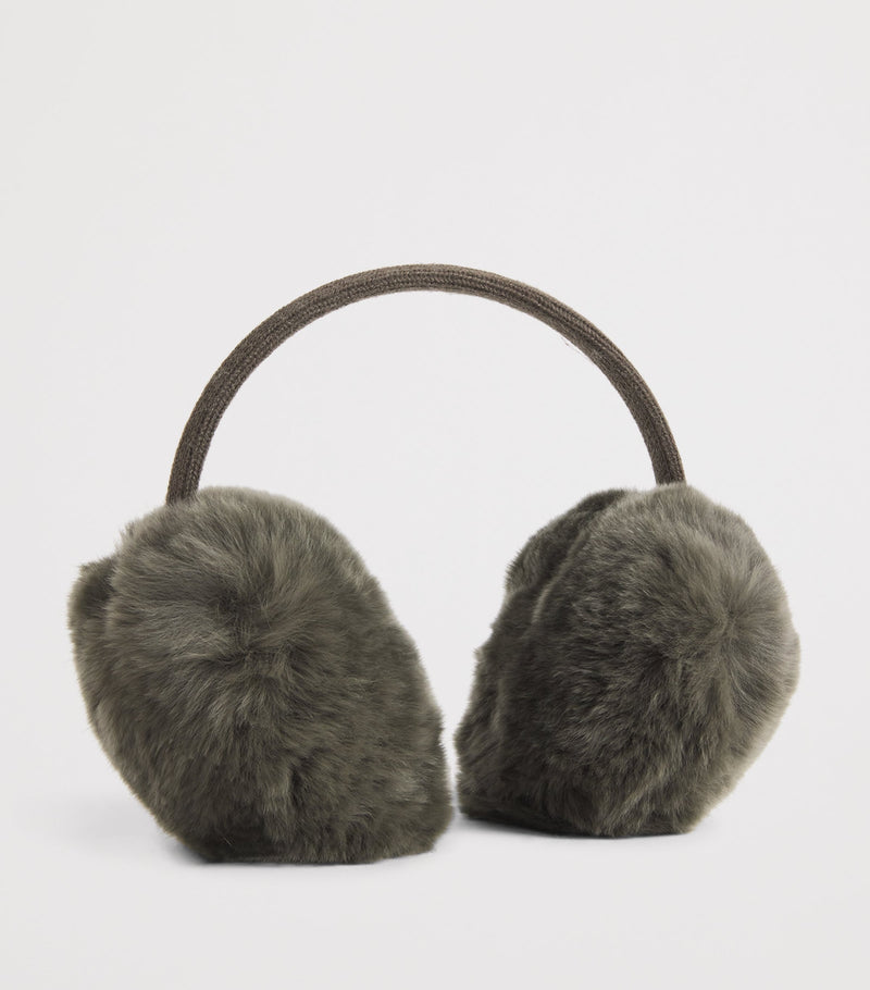 Yves Salomon rabbit fur ear muffs for kids (British brand)