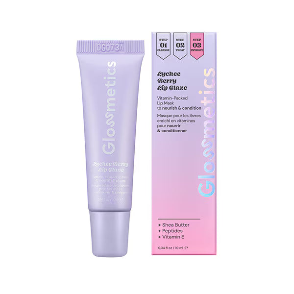 DNR Glossmetics Lychee Berry Lip Glaze, imported from the UK