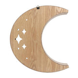 Something Different Wooden Crescent Moon Wall Shelf 42x37cm (British brand)