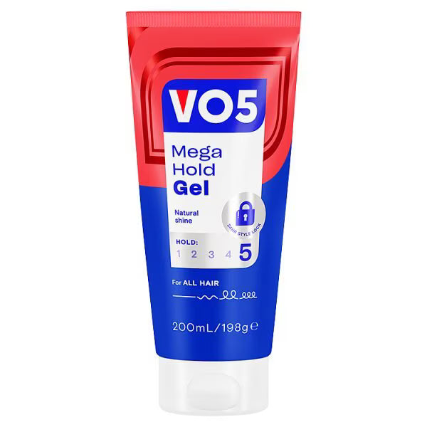 Vo5 Mega Hold Styling Gel Men's 200ml (British brand)
