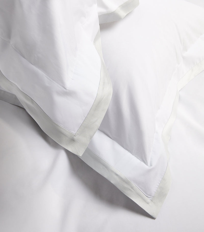 Celso De Lemos Hella square Oxford pillowcase with contrasting trims, 65cm x 65cm - British product