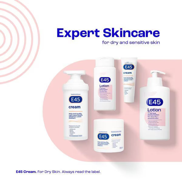 E45 dermatological moisturising body lotion 200ml - British product