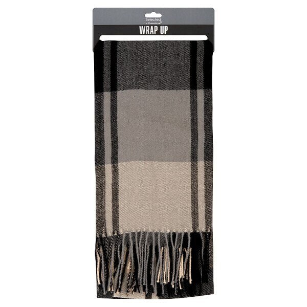 Superdrug Selected Scarf Black Check GOODS Superdrug