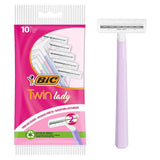 BIC Twin Lady Disposable Razor Pouch of 10