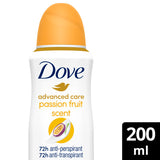 Dove Advanced Antiperspirant Deodorant Passion Fruit 200ml - McGrocer